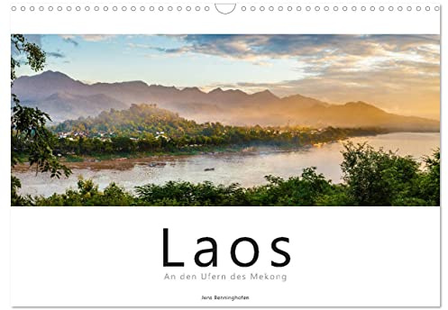 Laos - An den Ufern des Mekong (Wandkalender 2026 DIN A3 quer), CALVENDO Monatskalender: 12 farbenfrohe Aufnahmen aus Laos (CALVENDO Orte)