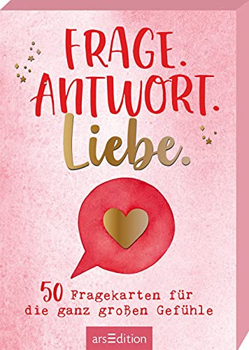 Frage. Antwort. Liebe.: 50 Fragekarten für die ganz großen Gefühle | Für das erste Date, zum Valentinstag oder einfach so