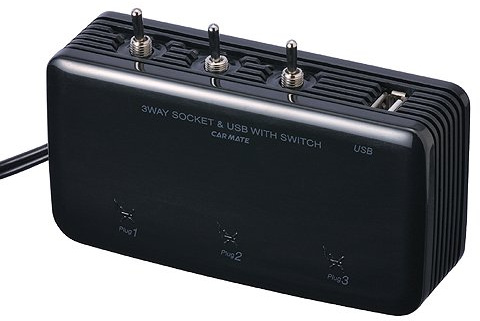 CARMATE NZ257 3 Zigarettenanzünder und USB