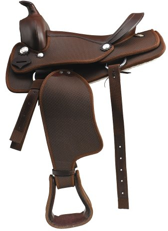 Sattel Western PU – braun, braun