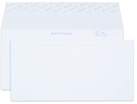Elco 42786 Prestige Briefumschlag, Dinlang, 120 g, weiß