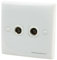 Chambre PAL TV Antenne de télévision Socket Prise Double Mur Panneau de Plaque