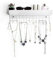 JACKCUBE DESIGN Support/Organiseur/Mural Colliers avec 25 crochets. L’étagère Cosmétiques avec Rayonnage/Suspendre Porte -Bijoux (BLANC)–MK124C