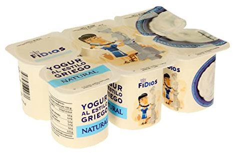 DIA FIDIAS yogur griego natural pack 6 unidades 125 gr