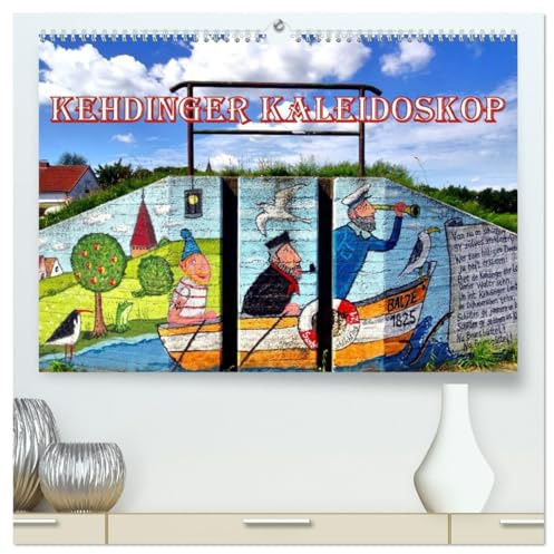 Kehdinger Kaleidoskop (hochwertiger Premium Wandkalender 2026 DIN A2 quer), Kunstdruck in Hochglanz: Malerische Dörfer an der Unterelbe in Nordkehdingen (CALVENDO Orte)