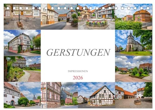 Gerstungen Impressionen (Tischkalender 2026 DIN A5 quer), CALVENDO Monatskalender: Erleben Sie mit beeindruckenden Bildern und Informationen die ... und ihrer Umgebung. (CALVENDO Orte)