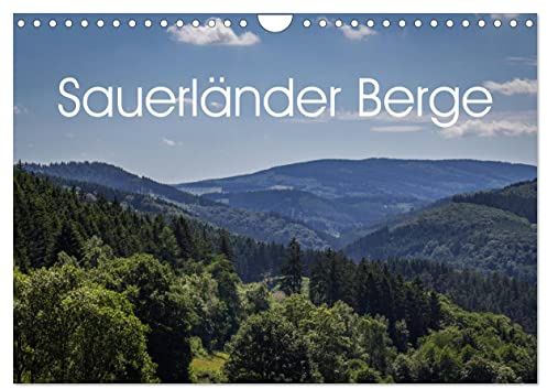 Sauerländer Berge (Wandkalender 2026 DIN A4 quer), CALVENDO Monatskalender: Sauerland - Das Land der tausend Berge (CALVENDO Natur)