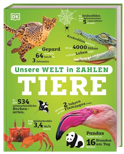 Unsere Welt in Zahlen. Tiere: Ein verrücktes Rekorde-Buch mit über 1000 Fakten zum Staunen. Wissensbuch. Für Kinder ab 8 Jahren