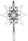 Georg Jensen Top Star, Messing, Silber, 18 x 18 x 19 cm