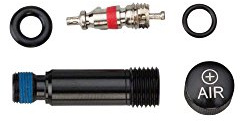 Rock Shox Unisex Rock Shox Spare Part Air Valve Accessory Monarch Plus with Body Cap Black, Black, One Size UK