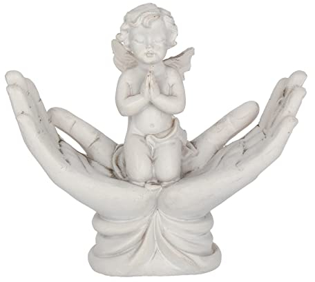Nemesis Now NEM3997 Cherub-Figur, 11 cm, Resin, weiß, fachmännisch gefertigte Cherub-Figur, Geschenk für neue Eltern, aus feinstem Harz gegossen, fachmännisch handbemalt