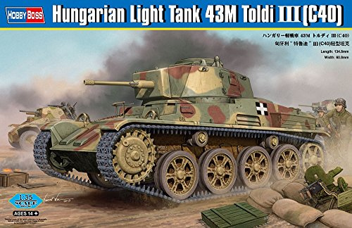 Hobbyboss 1:35 Scale Hungarian Light Tank 43M Toldi III (C40) Assembly Kit