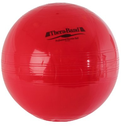Original TheraBand® Exercise Balls, Designed for Core Strength Training and Stability Based Exercises, 55cm, Red