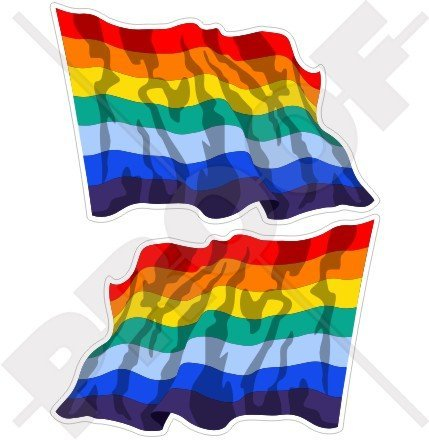 inca Waving Flag Inka-Empire Cusco, Incas Cuzco Peru, peruanischen, South America 119,4 cm (120 mm) Bumper Sticker, Aufkleber Vinyl X2