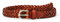PIECES Pcavery Leather Braided Slim Belt Noos,Cognac,80