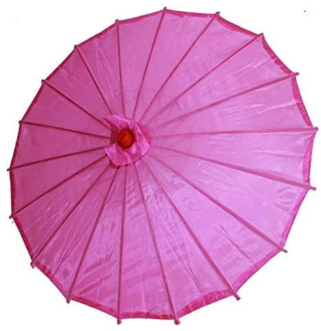 AAF Nommel ® Deko- Kinder- Sonnenschirm aus Stoff und Holz purple lila, 044