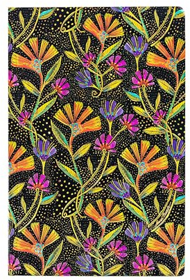 Wild Flowers (Playful Creations) Mini Lined Softcover Flexi Journal (Elastic Band Closure)