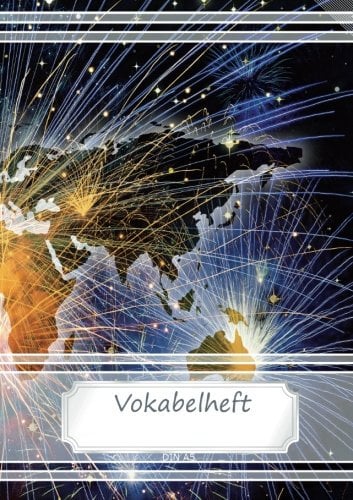 Vokabelheft DIN A5: 70 Seiten liniert, zweispaltig - Welt, Erde (Motiv Vokabelhefte, Band 9)