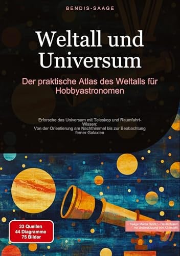 Weltall und Universum: Der praktische Atlas des Weltalls für Hobbyastronomen: Erforsche das Universum mit Teleskop und Raumfahrt-Wissen: Von der ... Beobachtung ferner Galaxien (Astronomie (DE))