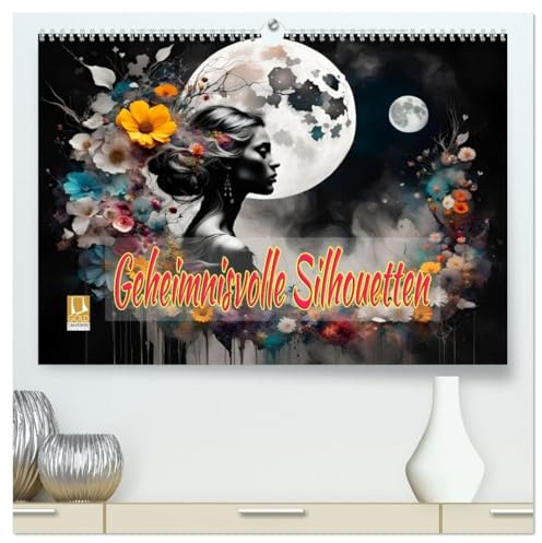 Geheimnisvolle Silhouetten (hochwertiger Premium Wandkalender 2026 DIN A2 quer), Kunstdruck in Hochglanz: Geheimnisvolle Frauen Silhouetten im Mondlicht. (CALVENDO Kunst)