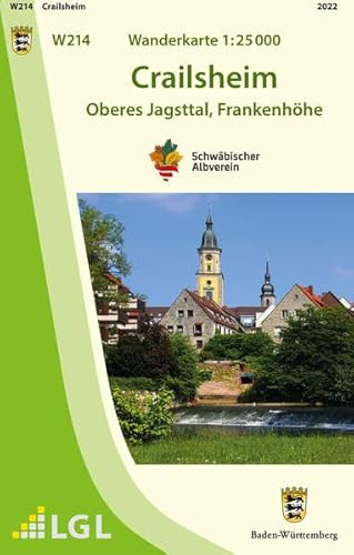 W214 Wanderkarte 1:25 000 Crailsheim: Oberes Jagsttal, Frankenhöhe