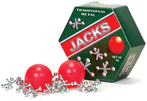 Tobar Metal Jacks Game Set