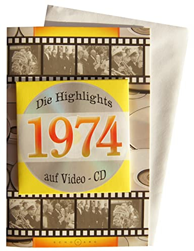 Geburtstagskarte 1974 mit Video-CD Jahreschronik
