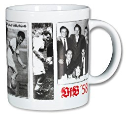 VfB Stuttgart Tasse Keramik 0,3 l, Limitierte Auflage Retro Design 5 Verschiedene Jahrgänge 1958 1984 1992 1997 und 2007 Fanartikel (1958)