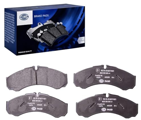 HELLA 8DB 355 005-411 Bremsbeläge - für Verschleißwarnanzeige vorbereitet