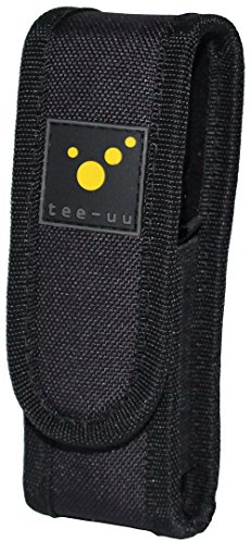 tee-uu LED Taschenlampen-Holster (für Geräte mit 11-14cm Länge) mit Batteriefach!