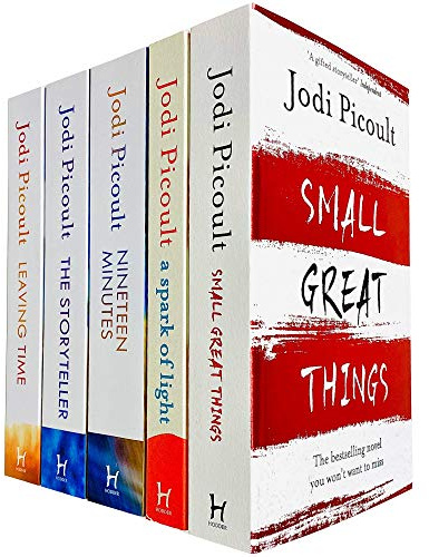 Jodi Picoult Novels 5 Books Collection Set (Small Great Things, A Spark of Light, Nineteen Minutes, The Storyteller & Leaving Time)
