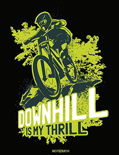 Downhill: Notizbuch 150 Seiten kariert mit edlem Softcover