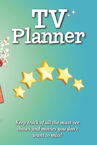 TV Planner: TV watch list journal notebook | 6 x 9 | Plan and track your favourite TV shows, series and film / movie recommendations. Perfect gift for friends and family.