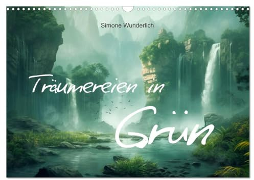 Träumereien in Grün (Wandkalender 2026 DIN A3 quer), CALVENDO Monatskalender: Bezaubernde Fantasylandschaften (CALVENDO Natur)