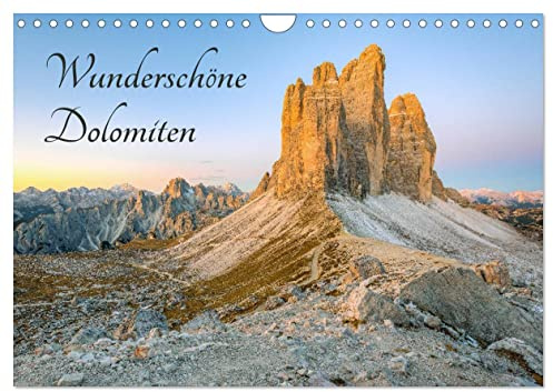Wunderschöne Dolomiten (Wandkalender 2026 DIN A4 quer), CALVENDO Monatskalender: Lassen Sie sich verzaubern von der einzigartigen Bergwelt der Dolomiten. (CALVENDO Natur)