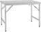Vogue Edelstahl-Klapptisch 1200 mm, Tisch aus poliertem Edelstahl, Größe: 900 (H) x 1200 (B) x 600 (T) mm, Verwendung im Innen- und Außenbereich, CB905