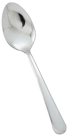 Winco 18/0 Stainless Steel Dinner Spoons, Set of 12, Windsor pattern,Silver