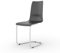 Tojo Stuhl | Freischwinger Stühle mit austauschbarer Sitzschale Filigraner Schwingstuhl für Küche/Büro | Moderne Konferenzstühle/Schreibtischstühle (Schwarz)
