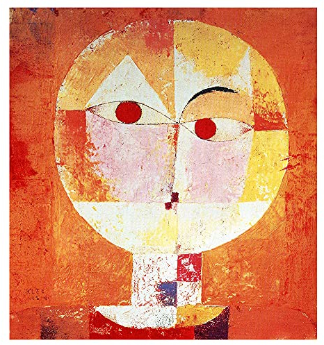Legendarte - Kunstdruck auf Leinwand - Senecio (Baldgreis) Paul Klee - Wanddeko, Canvas cm. 80x90