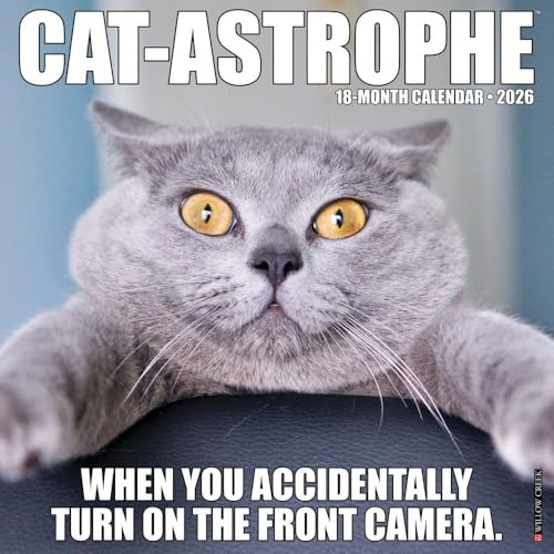 Cat-Astrophe 2026 12 X 12 Wall Calendar
