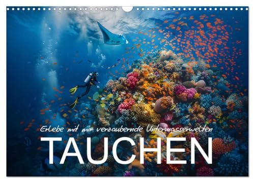 Erlebe mit mir verzaubernde Unterwasserwelten Tauchen (Wandkalender 2026 DIN A3 quer), CALVENDO Monatskalender: Ein Jahr des Tauchens in wunderschönen Meereslandschaften. (CALVENDO Hobbys)