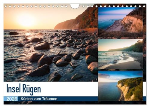Insel Rügen - Küsten zum Träumen (Wandkalender 2026 DIN A4 quer), CALVENDO Monatskalender