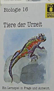 Aulis Kartenspiele. Faltschachtel mit 80 Spielkarten, 1 Spielanleitung und 1 Lösungskarte. Kartenformat 8,9 × 5,7 cm: Aulis Spiele, Biologie, Nr.16, Tiere der Urzeit