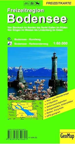 Bodensee Freizeitregion: 1:60.000 (Geo Map)