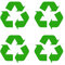 GDirect Recycling Bin Stickers (pack Of 4 Small Recycle Sticker) | Turn Any Bin Into A Recycling Bin Set By Applying These Small Stickers | Perfect Bin Labels | UK Seller