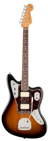 Fender Kurt Cobain Jaguar Electric Guitar, with 2-Year Warranty, 3-Color Sunburst, Rosewood Fingerboard