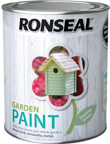 Ronseal RSLGPSG750 GPSG750 Garden Paint Sapling Green 750ml, 750 ml