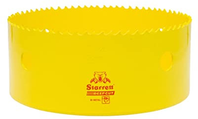 Starrett Deep Cut Hole Saw - DCH0514 Heavy Duty Bi-Metal with Extra Cobalt HSS Teeth - For Metals Wood Cast Iron Fibreglass Plastic Materials - 133mm
