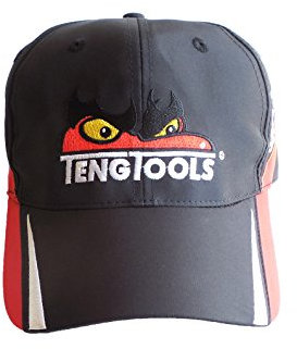 p-cap7 schwarz von Teng Tools Racing Baseball Cap mit Teng Face 36510155