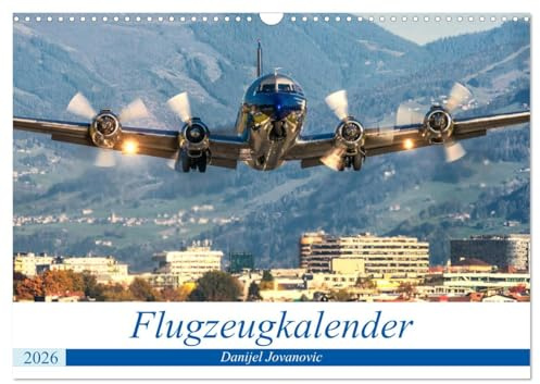 Flugzeugkalender (Wandkalender 2026 DIN A3 quer), CALVENDO Monatskalender: Atemberaubende Fotos von Flugzeugen von Danijel Jovanovic (CALVENDO Technologie)